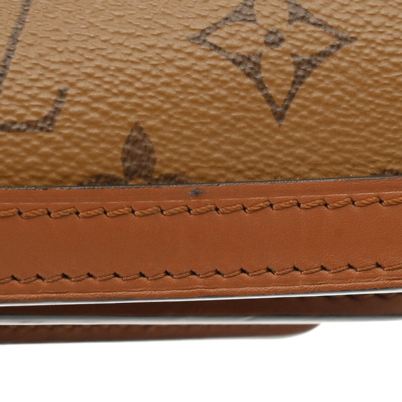 Louis Vuitton Reverse Dauphine MM Brown Shoulder Bag Back - Picture 6 of 15